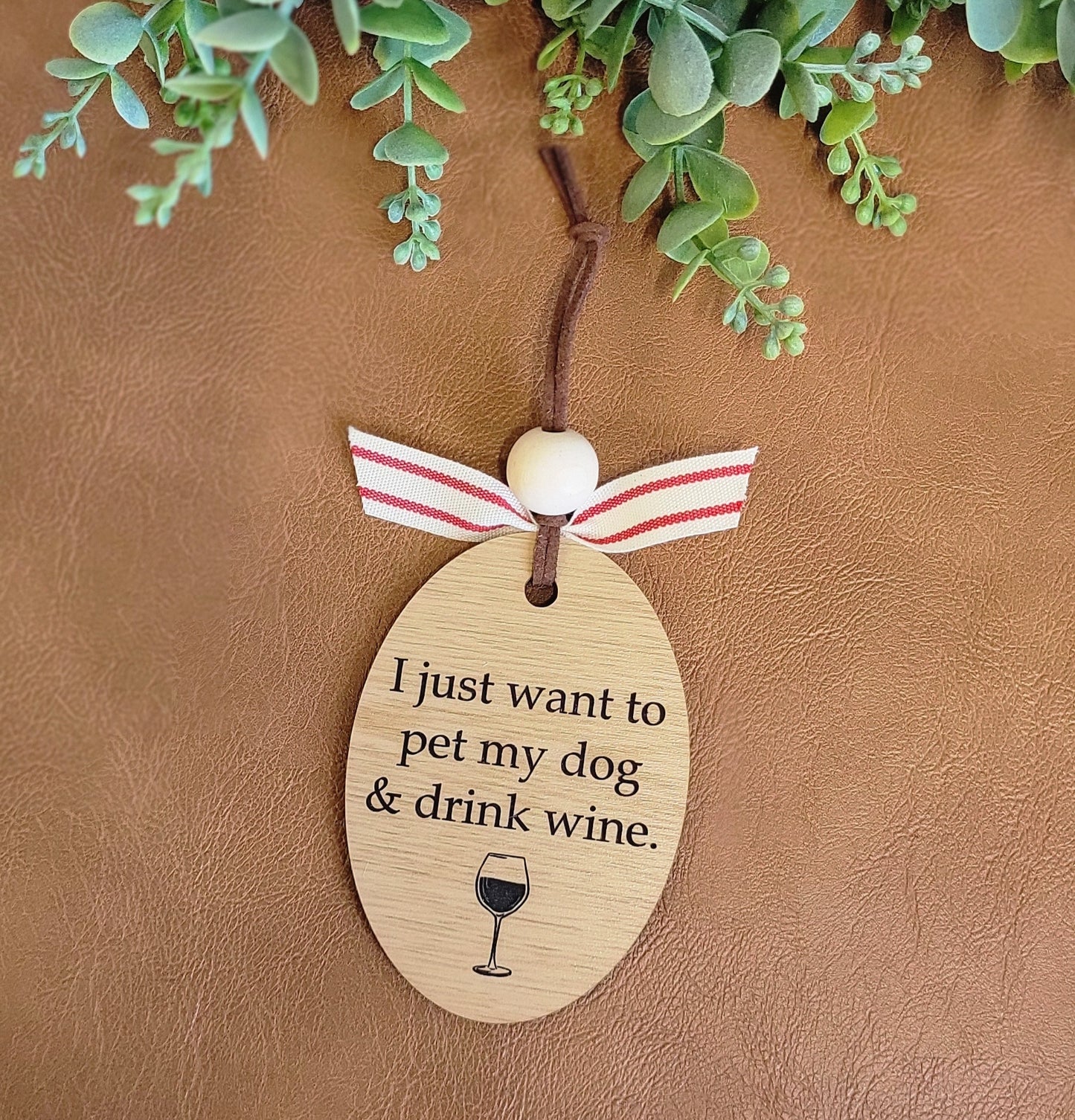 "It’s the most wine-derful time of the year" Ornament
