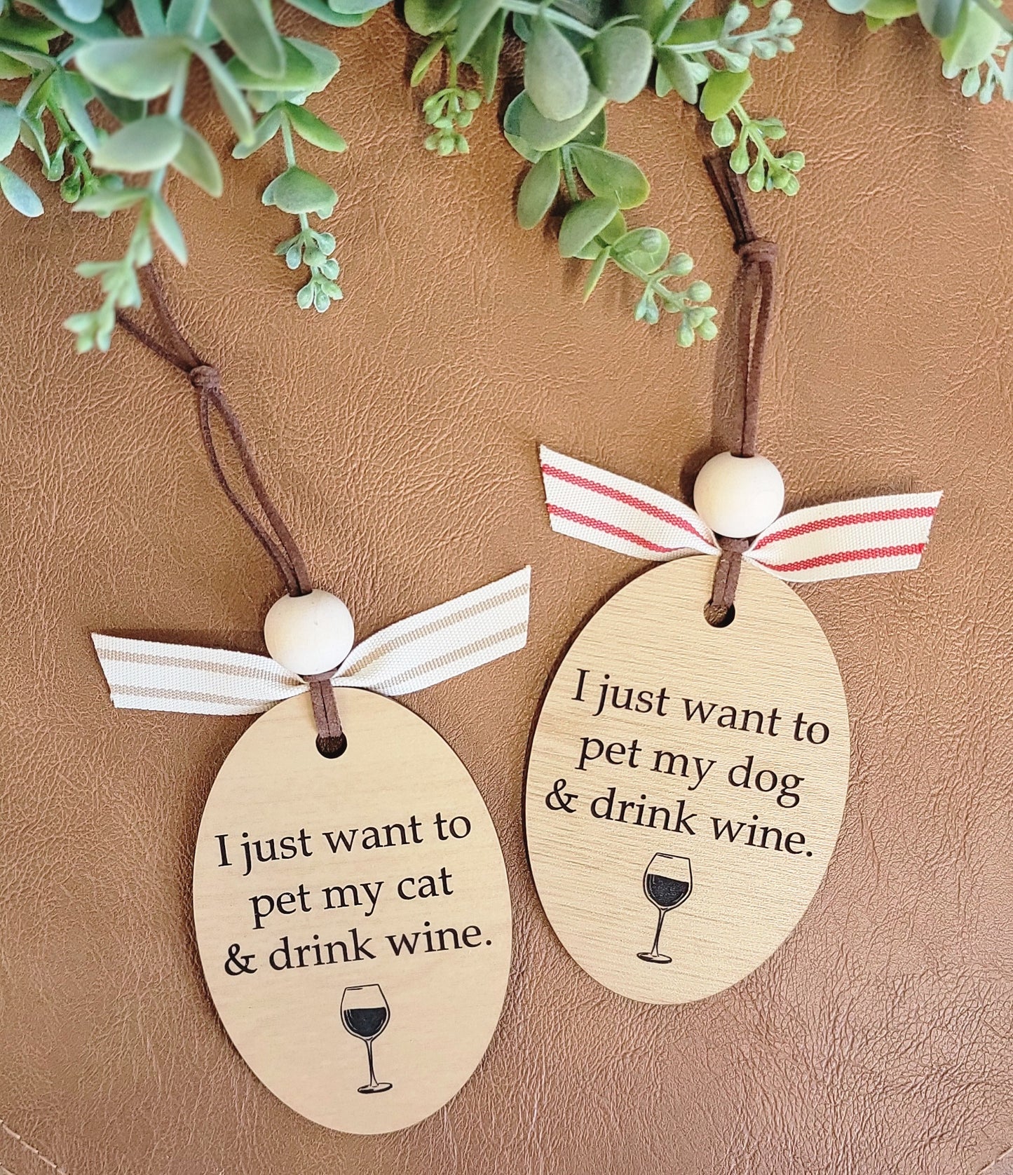 "It’s the most wine-derful time of the year" Ornament