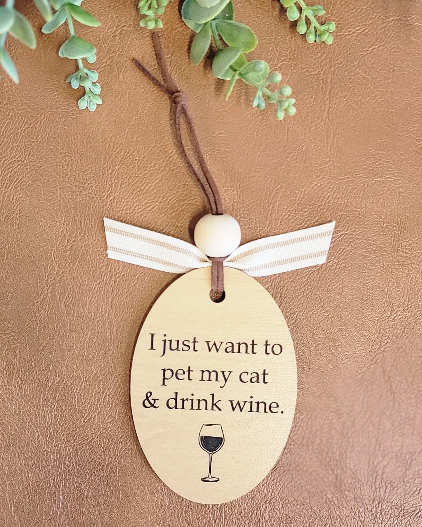 "It’s the most wine-derful time of the year" Ornament