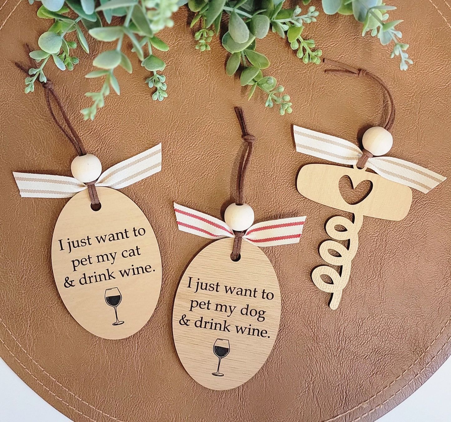 "It’s the most wine-derful time of the year" Ornament