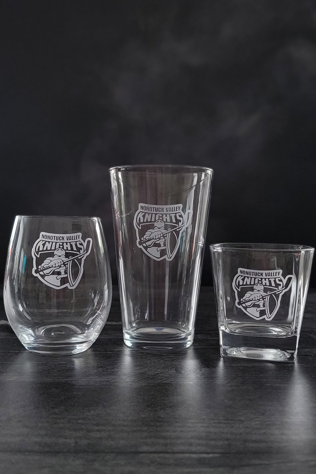 Nonotuck Knights Glassware